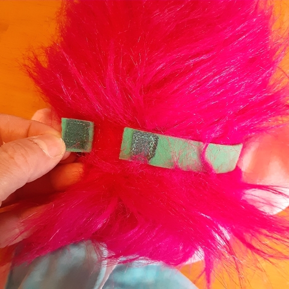 2019 BUILD A BEAR WORKSHOP 25" TROLLS, QUEEN POPPY With Pink B-A-B CINCH SACK. - Picture 5 of 13